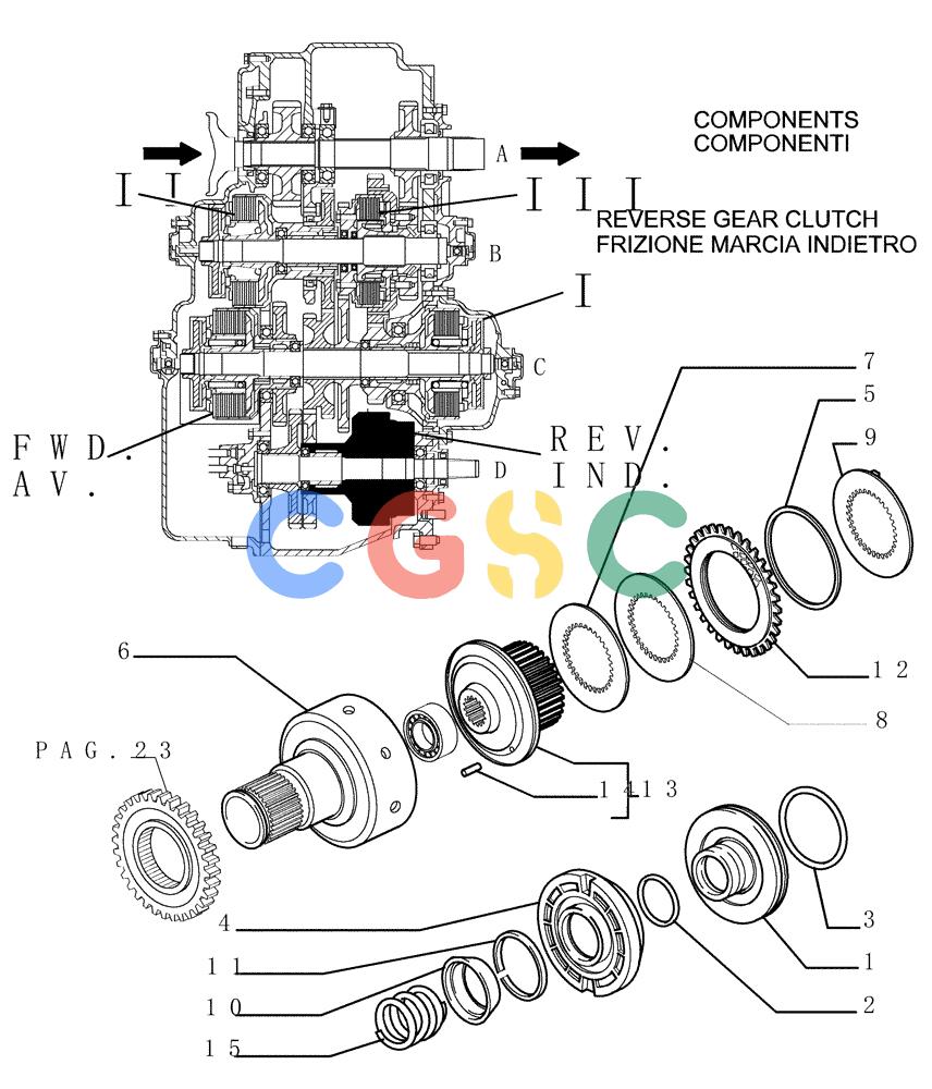 纽荷兰零件查询(D150) - CRAWLER DOZER (1/05-) (1.211[22]) - TRANSMISSION New Holland Constructuion
