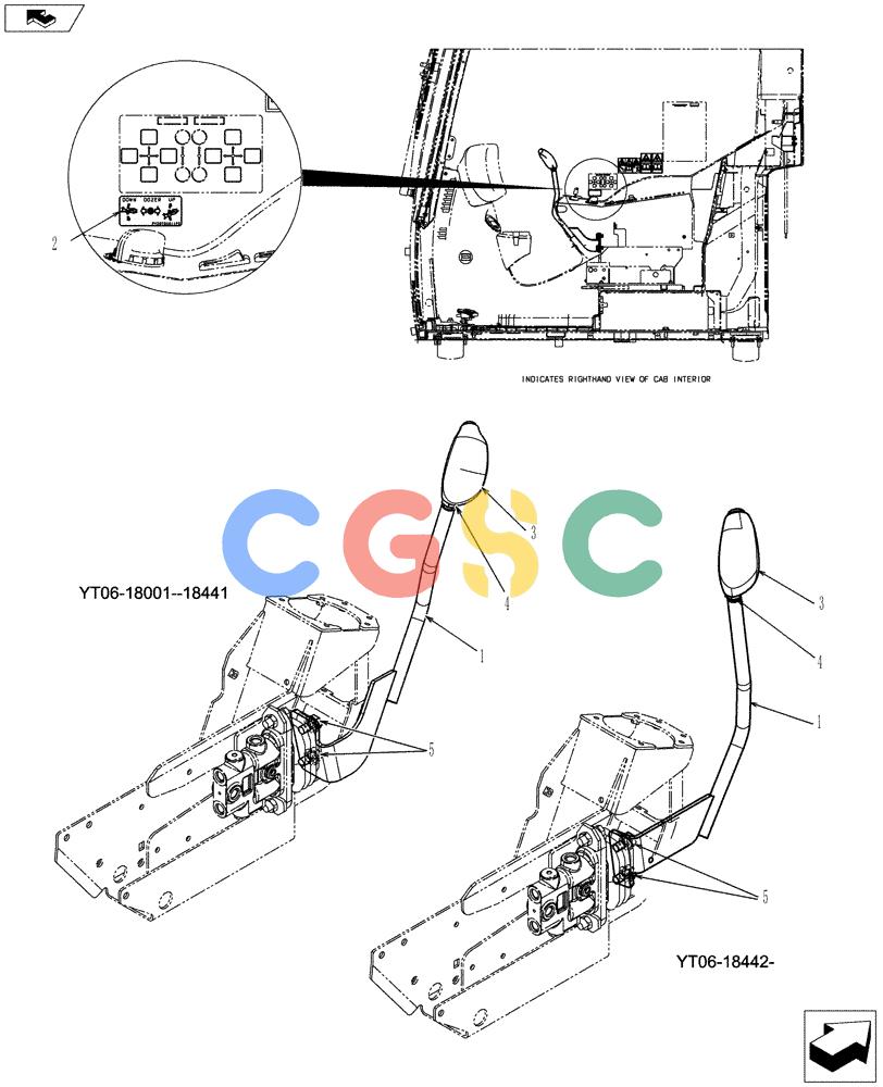 纽荷兰零件查询(E70BSR) - COMPACT CRAWLER EXCAVATOR ASN YT06-18001 (01-018[00]) - CONTROL ASSEMBLY, DOZER New Holland Constructuion