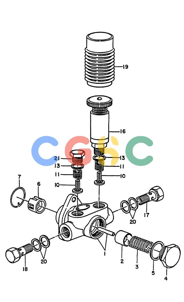 神钢零件查询(PE6T04) - NISSAN DIESEL ENGINE - LK900 & LK700A W/TURBO (1/03-12/06) (05-010) - PUMP-FEED, (INNER PARTS) Kobelco