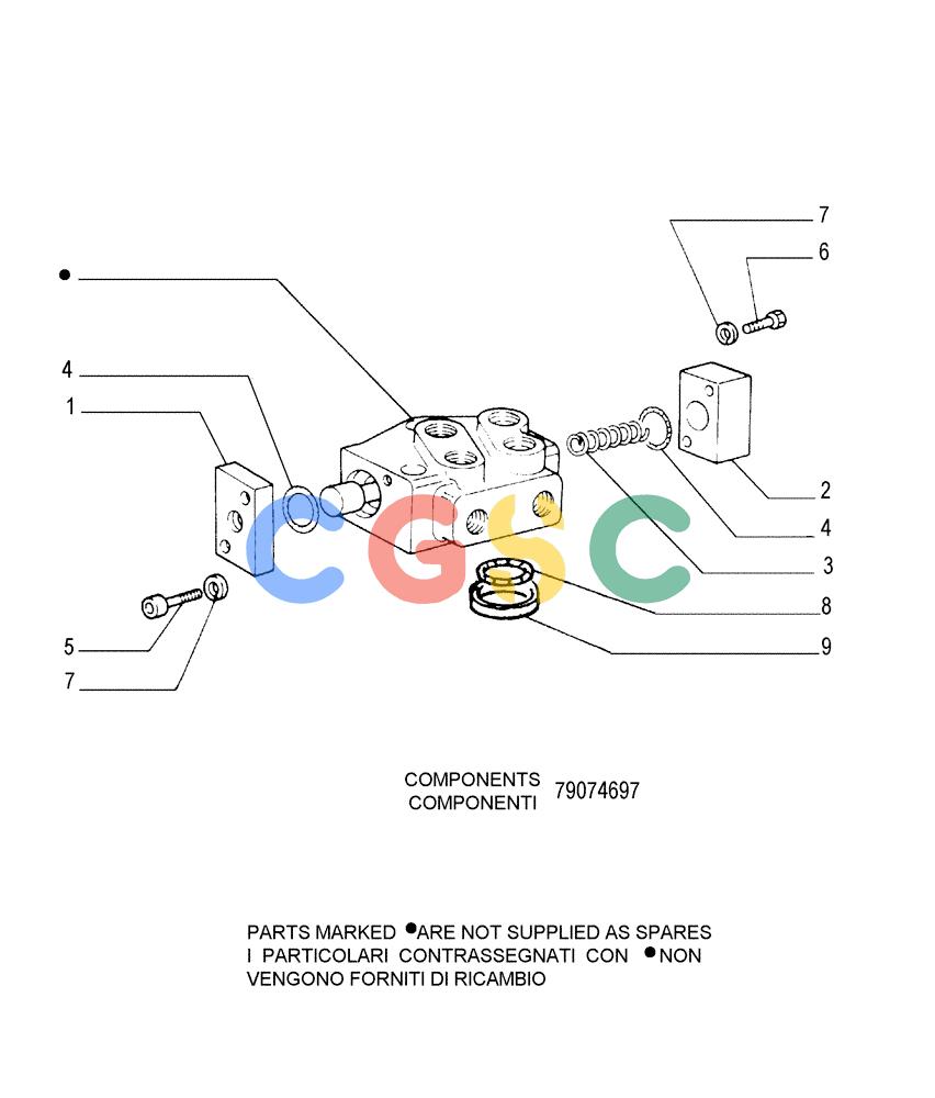 纽荷兰零件查询(FL175) - CRAWLER LOADER (N.A. VERSION) (6/92-) (9.439[07]) - ADDITIONAL HYDRAULIC FUNCTION - OPTIONAL CODE 76035547 New Holland Constructuion