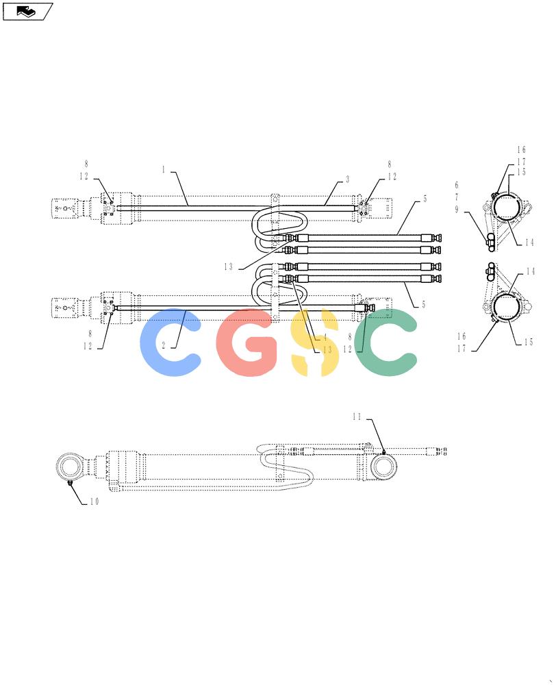神钢零件查询(SK170 ACERA M-9) - CRAWLER EXCAVATOR - TIER 3 NON-REGULATED (1/12-12/13) (88.100.12[01]) - HYD. LINE, CYLINDER (LOAD HOLDING VALVE) Kobelco