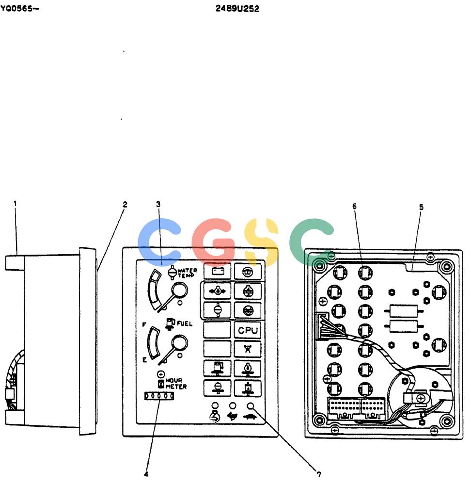 神钢零件查询(MD200BLC) - EXCAVATOR ASN YQ0565 (1/80-12/06) (05-010) - GAUGE, CLUSTER Kobelco