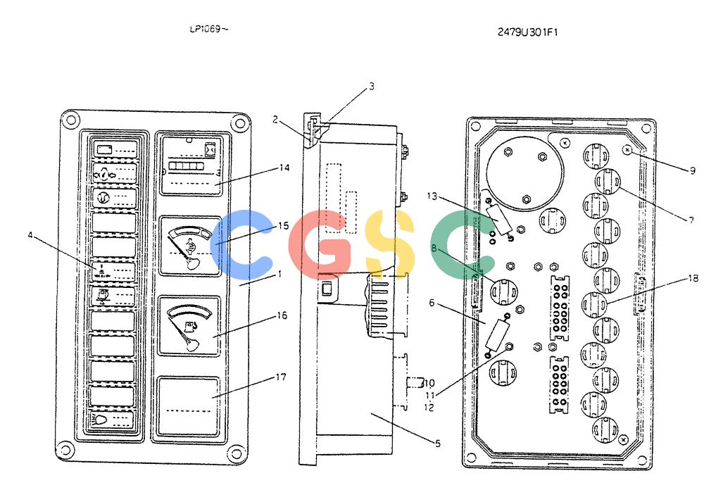 神钢零件查询(K905LC) - EXCAVATOR BTW YP0115 - YP0301 (1/85-12/03) (06-016) - GAUGE CLUSTER Kobelco