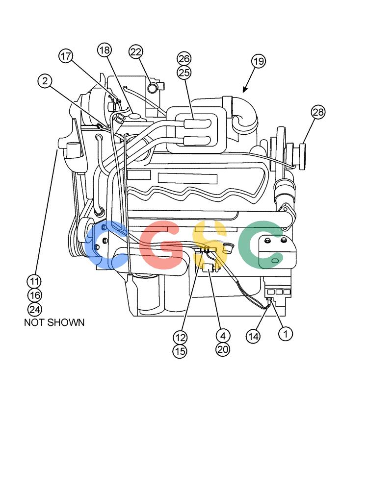 凯斯零件查询(FLX3330B) - FLOATER (12/99-9/02) (02-001[01]) - ENGINE GROUP (FLX3300B CAT 3208JWAC) Case Agriculture