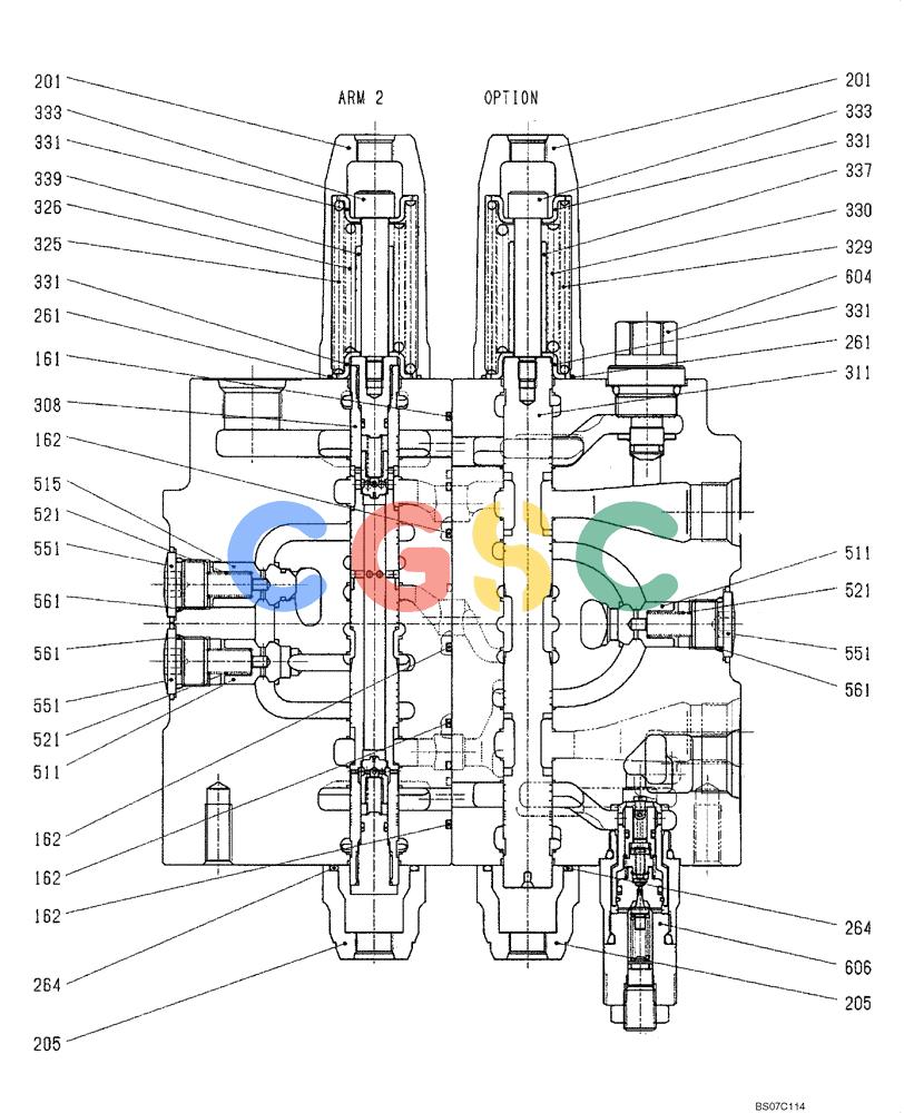 神钢零件查询(SK170-8) - ACERA MARK III EXCAVATOR - TIER 3 (NA) ASN YM04-U1601 - (5/07-12/12) (08-01-06[06]) - VALVE ASSY, CONTROL (YM30V00011F1) PAGE 6 OF 9 Kobelco