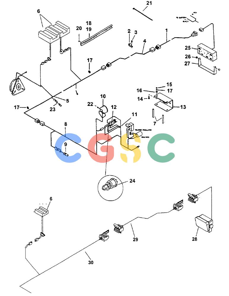 凯斯零件查询(3503) - CONCORD AIR SYSTEM (1/96-12/00) (E68) - ELECTRICAL DIESEL M100 - DISCONTINUED Case Agriculture