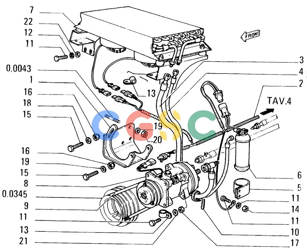 纽荷兰零件查询(FD14E) - CRAWLER DOZER (95.6650[003]) - AIR CONDITIONING-AIR CONDITIONER New Holland Constructuion