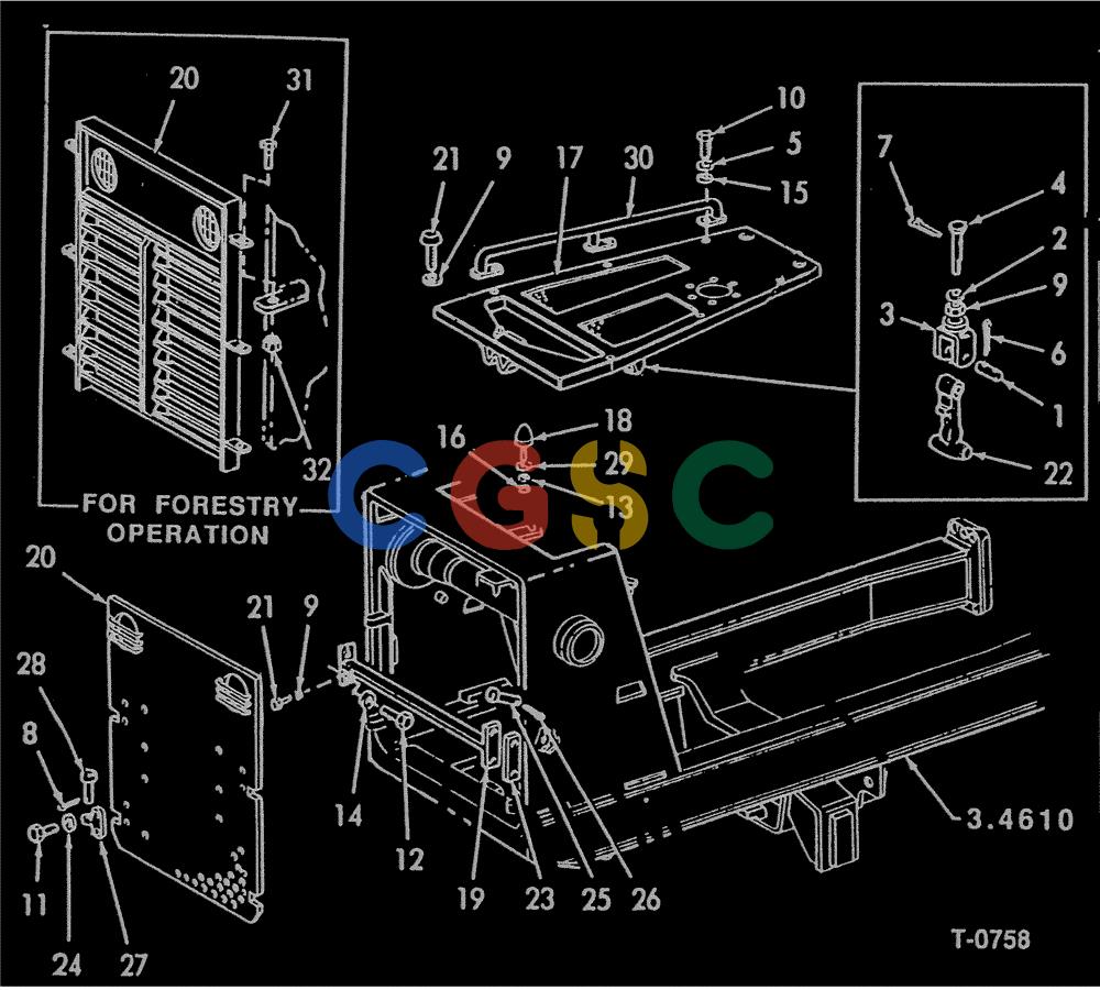 纽荷兰零件查询(FD14E) - CRAWLER DOZER (5.6010[001]) - HOOD & GRILLE New Holland Constructuion