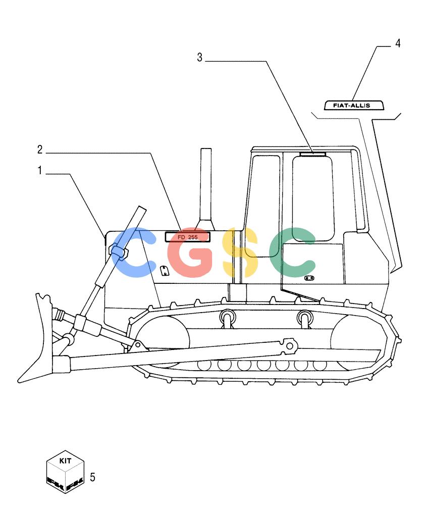 纽荷兰零件查询(FD255) - CRAWLER DOZER (N.A. VERSION) (7/95-) (6.782[02]) - TRADE MARKS New Holland Constructuion