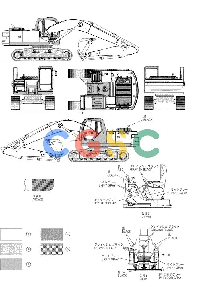 神钢零件查询(200-8) - EXCAVATOR S/N YN11-45001 - (1/06-12/09) (006-01-1) - PAINT COLOR Kobelco