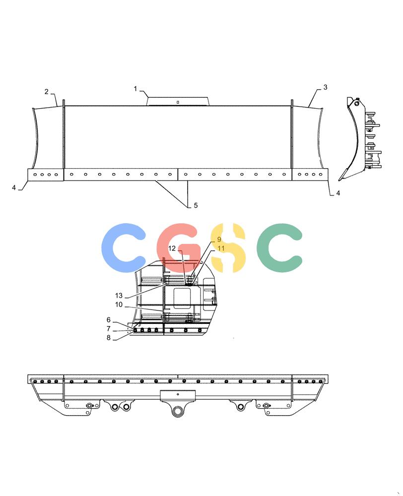神钢零件查询(ED150-2) - BLADE RUNNER EXCAVATOR/DOZER ASN LH01-01001 (1/09-12/12) (02-013-01[01]) - DOZER BLADE ASSEMBLY (YY63TU1001F1 & YY63TU1001F2) Kobelco
