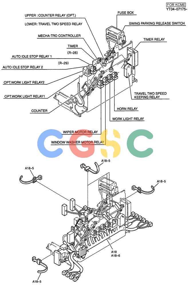 纽荷兰零件查询(E70SR) - MIDI CRAWLER EXCAVATOR ASN YT04-07175 (01-051[02]) - CONTROLLER GROUP (5 LIGHT) New Holland Constructuion