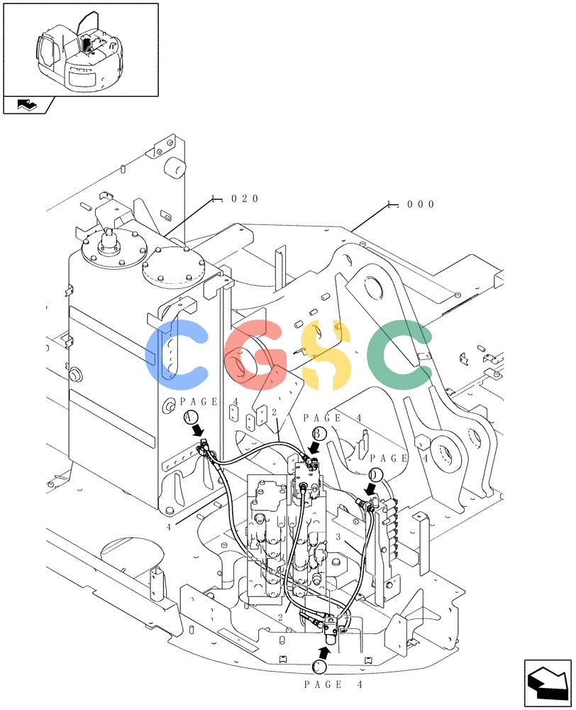 纽荷兰零件查询(E235BSR) - CRAWLER EXCAVATOR (5/07-) (1.084[03]) - PILOT PIPING - EXTRA New Holland Constructuion