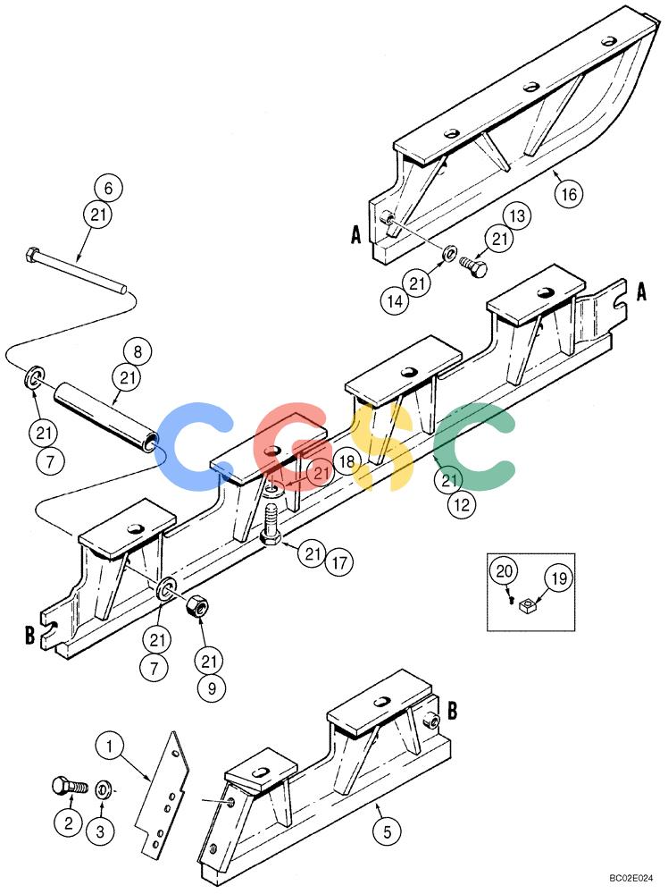 纽荷兰零件查询(DC95) - CRAWLER DOZER (8/04-) (05-08) - TRACK GUARDS New Holland Constructuion