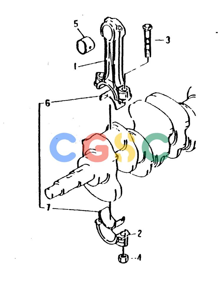 神钢零件查询(6D31-T) - MITSUBISHI DIESEL ENGINE - MD200BLC EXCAVATORS (1/06-12/06) (01-009) - CONNECTING ROD AND BEARING Kobelco