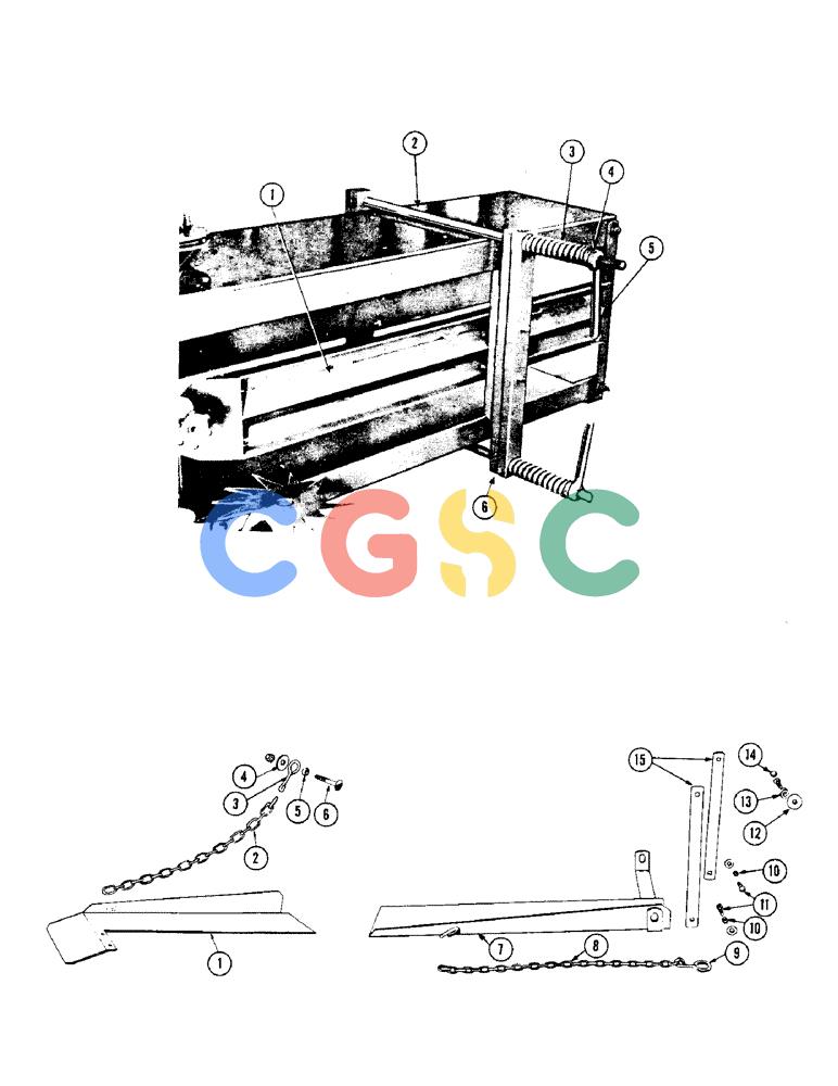 凯斯零件查询(133) - CASE TWINE TIE RECTANGULAR BALER (1/57-12/62) (30[B]) - BALE DIVERTER Case Agriculture