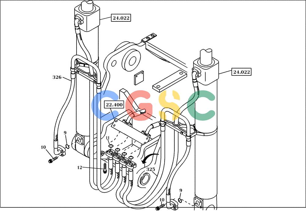 纽荷兰零件查询(EC160) - CRAWLER EXCAVATOR (4/99-) (20.600[002]) - HYDRAULIC SYSTEM BOOM CYLINDERS (S/N 716001-716111) New Holland Constructuion