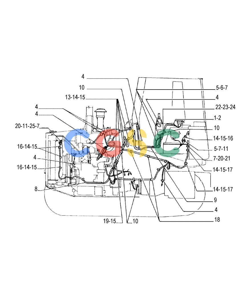 纽荷兰零件查询(FL175) - CRAWLER LOADER (N.A. VERSION) (6/92-) (6.711[01]) - ELECTRIC WIRING New Holland Constructuion