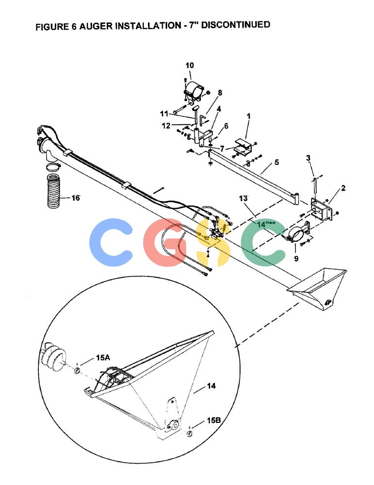 凯斯零件查询(3503) - CONCORD AIR SYSTEM (1/96-12/00) (A14) - AUGER INSTALLATION - 7" DISCONTINUED Case Agriculture