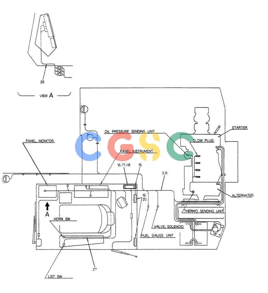 神钢零件查询(K903B) - EXCAVATOR ASN LE3401 (1/85-12/03) (08-040) - WIRING ASSY, ELEC (FOR EXPORT) P/N 24100N2815F3 Kobelco