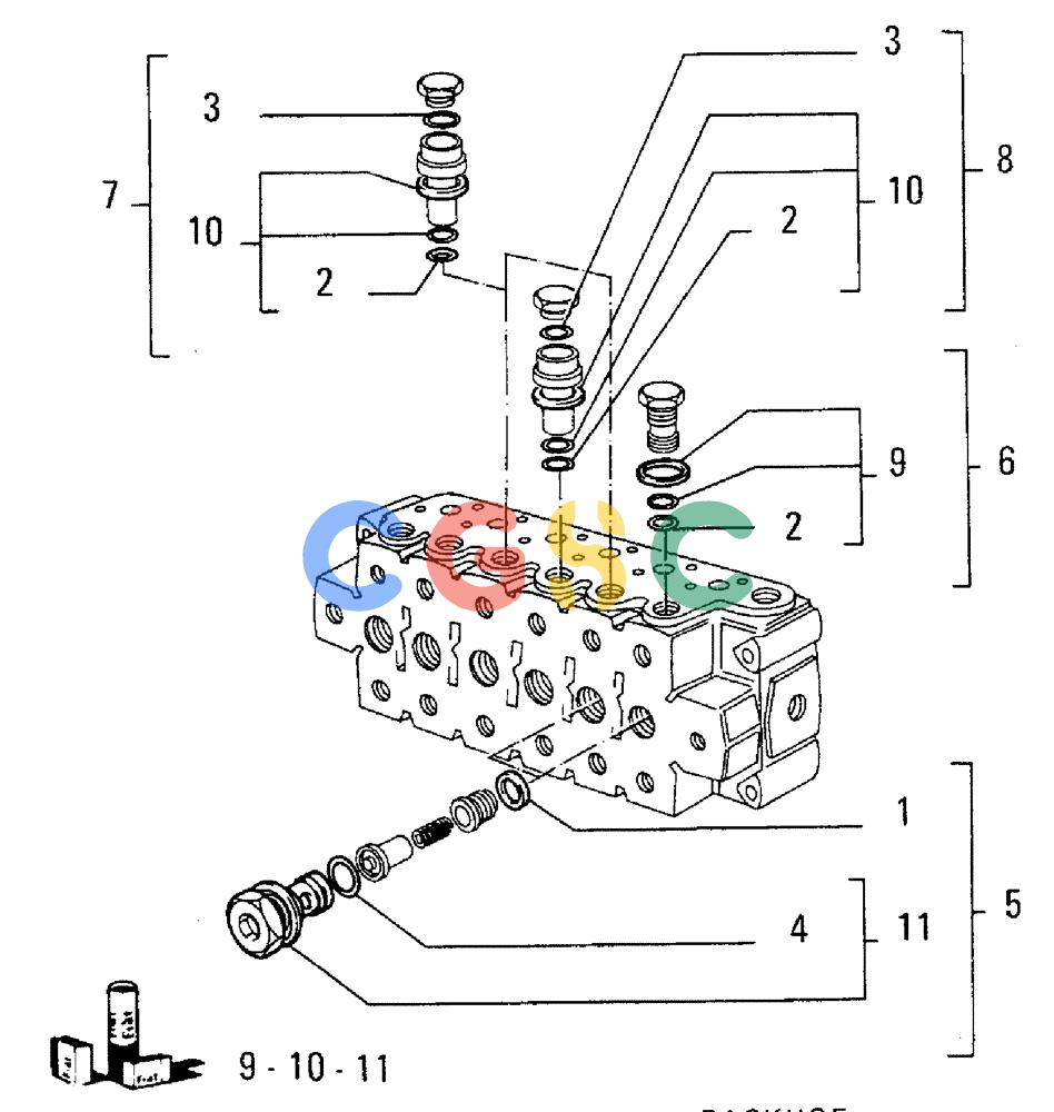 纽荷兰零件查询(FL5B) - CRAWLER LOADER (E3.31/2[002]) - DISTRIBUTOR VALVE New Holland Constructuion