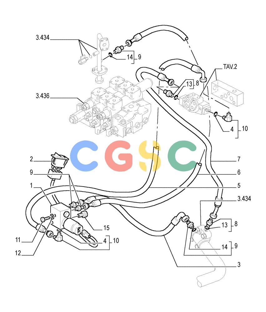 纽荷兰零件查询(FL145) - CRAWLER LOADER (N.A. VERSION) (11/98-) (9.439[04]) - ADDITIONAL HYDRAULIC FUNCTION-4-IN-1 BUCKET New Holland Constructuion