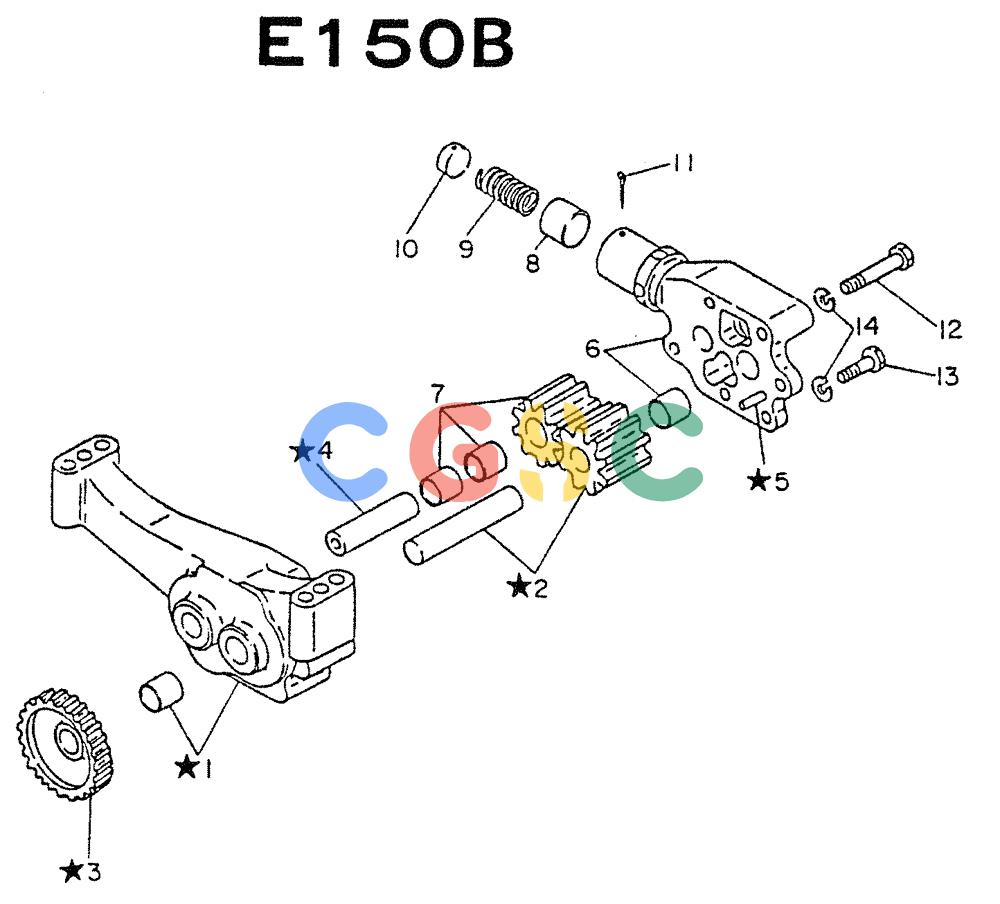 神钢零件查询(NE6(T)04) - NISSAN DIESEL ENGINE (1/86-12/98) (04-011) - PUMP OIL (INNER PARTS) Kobelco
