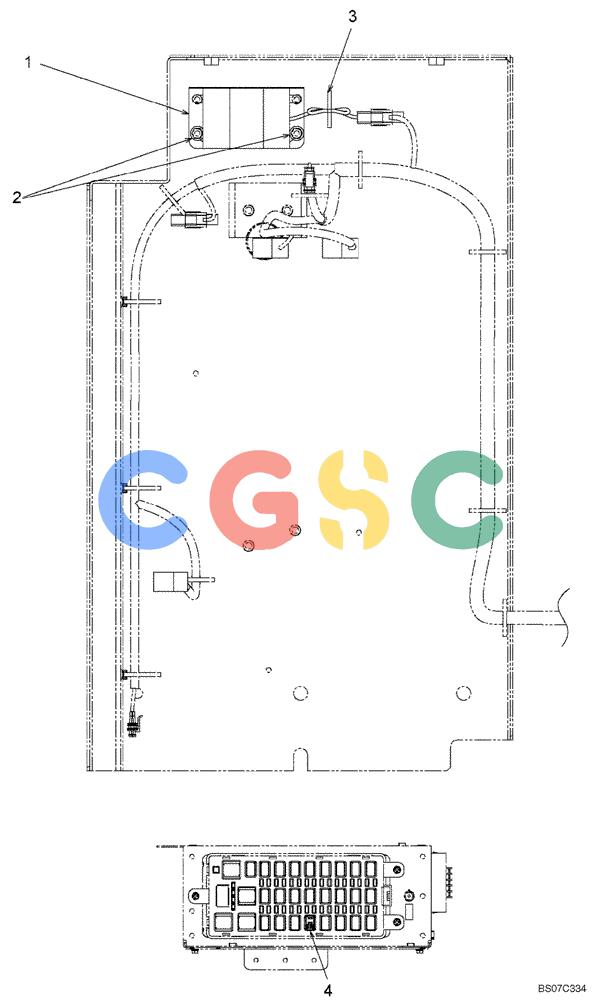 纽荷兰零件查询(E175B) - CRAWLER EXCAVATOR TIER 3 (NA) - N7DA16301 - (5/07-) (06-03[00]) - ALARM ASSEMBLY (YN53E00016F1) New Holland Constructuion