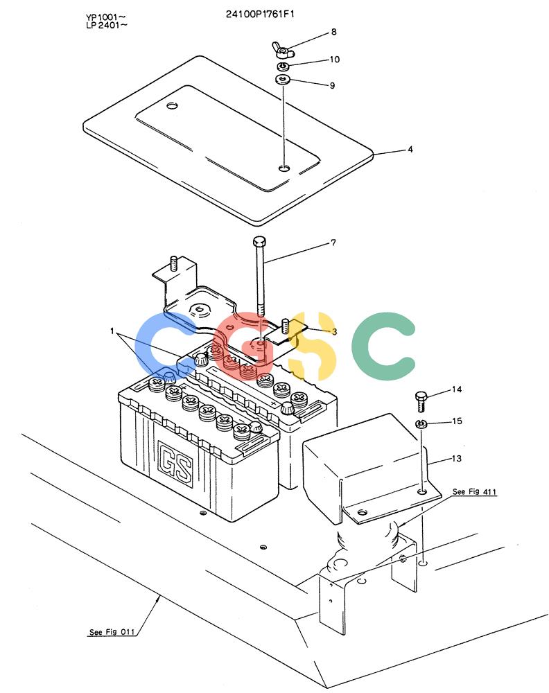 神钢零件查询(K905LC) - MARK II EXCAVATOR BTW YP1001 - YP1281 (1/87-12/03) (05-026) - BATTERY ASSY Kobelco