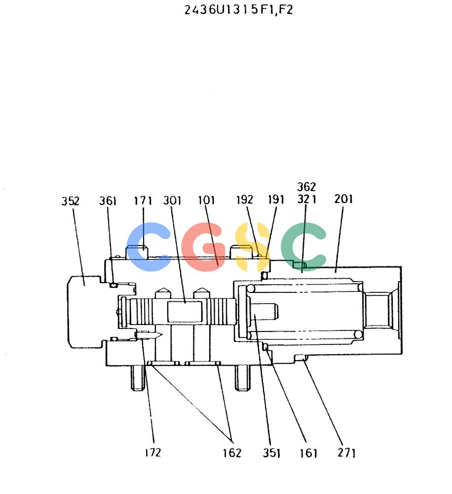 神钢零件查询(MD300LC) - EXCAVATOR BTW YC0101 - YC0300 (1/80-12/06) (08-012) - VALVE ASSY Kobelco