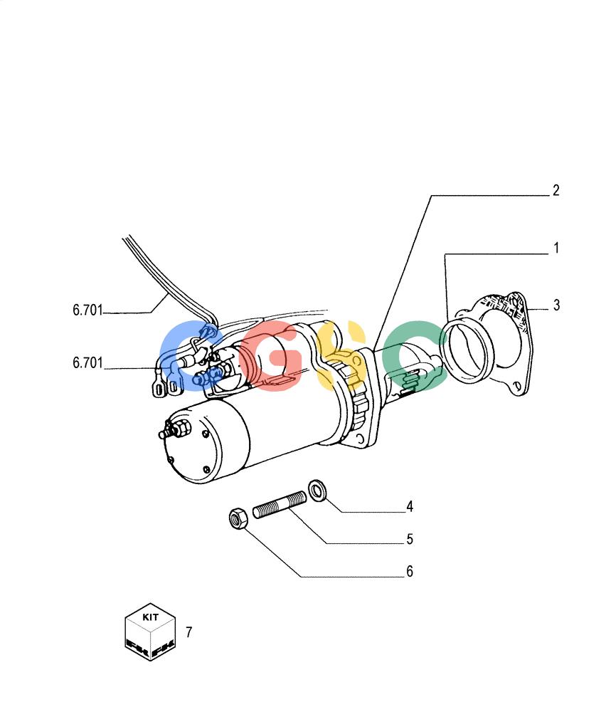 纽荷兰零件查询(FL175) - CRAWLER LOADER (N.A. VERSION) (6/92-) (0.360[01]) - STARTER MOTOR New Holland Constructuion
