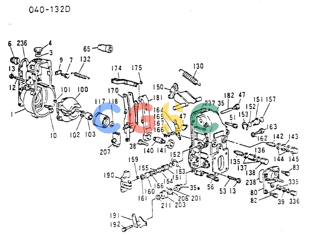 神钢零件查询(MD200C) - EXCAVATOR BTW YQU0701 - YQU2000 (1/80-12/06) (17-053) - GOVERNOR (INNER PARTS) Kobelco