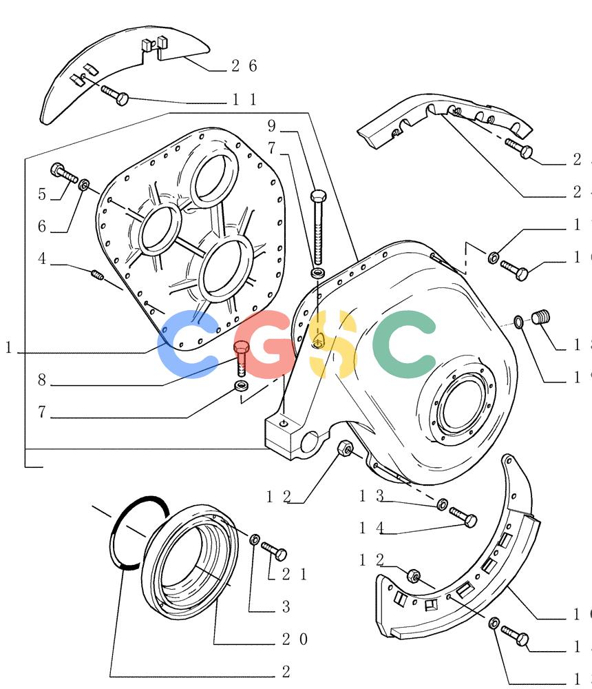 纽荷兰零件查询(DC180.B) - CRAWLER DOZER TIER 2 (3/03-) (1.277[01]) - FINAL DRIVE - CASE New Holland Constructuion