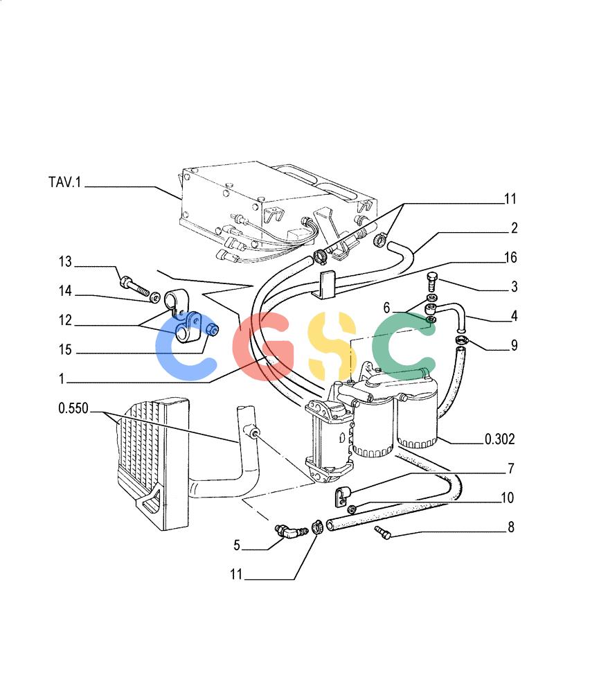 纽荷兰零件查询(FD175) - CRAWLER DOZER (N.A. VERSION)(S/N 061640 & AFTER) (1/93-) (5.655[03]) - HEATER New Holland Constructuion