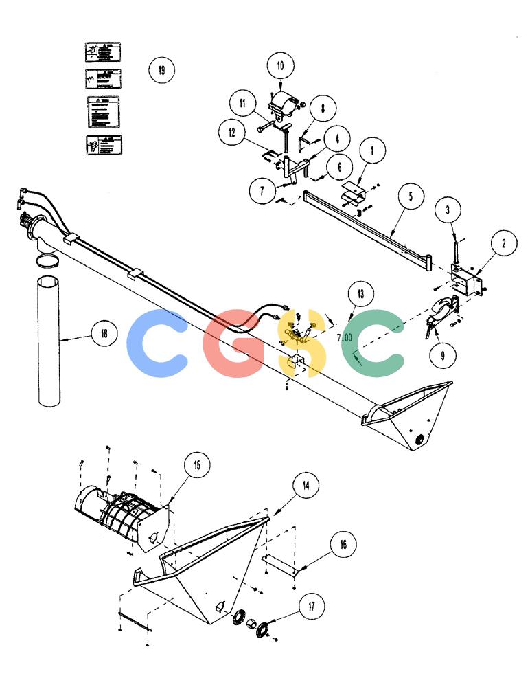凯斯零件查询(3503) - CONCORD AIR SYSTEM (1/96-12/00) (A06) - AUGER INSTALLATION Case Agriculture