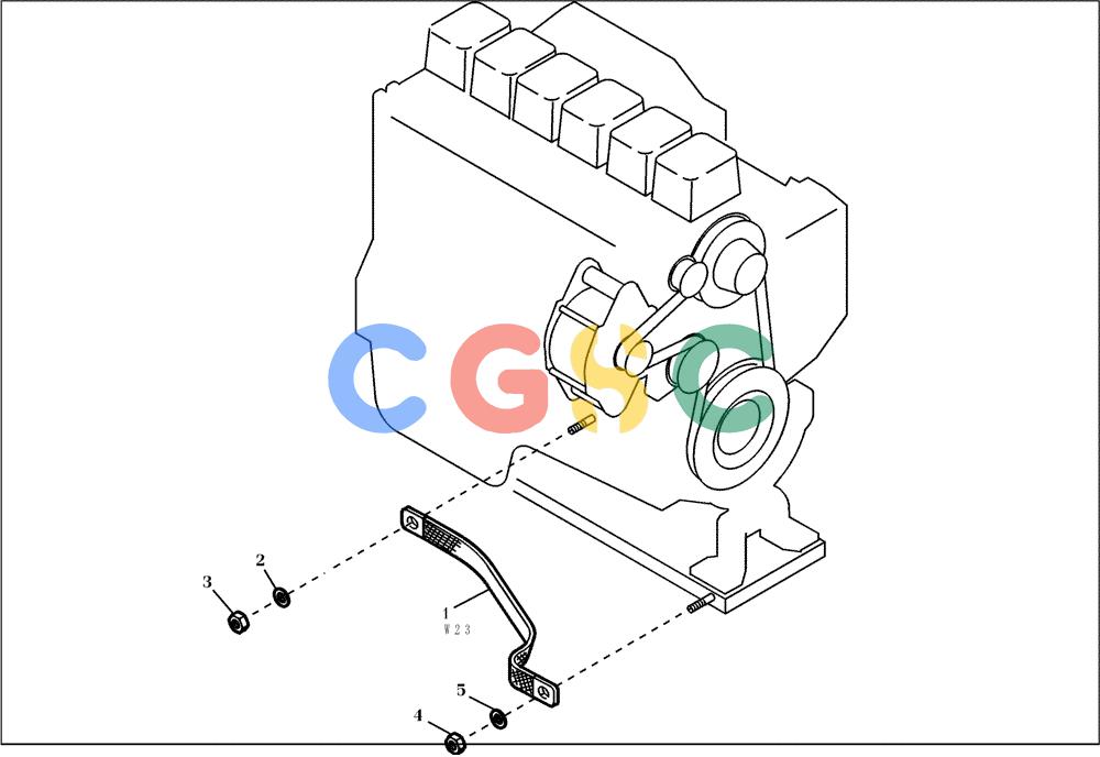 纽荷兰零件查询(EC350) - CRAWLER EXCAVATOR (2/00-) (32.254[001]) - MOTOR EARTH CABLE (S/N 735003-735007/735009-UP) New Holland Constructuion