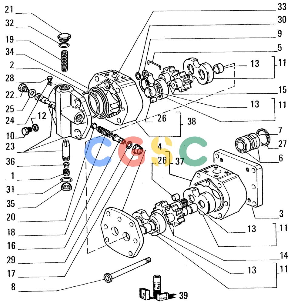 纽荷兰零件查询(FL14E) - CRAWLER LOADER (E3.29[001]) - HYDRAULIC SYSTEM New Holland Constructuion
