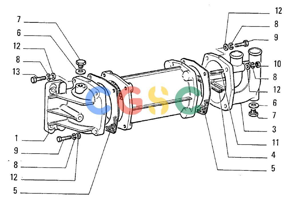 纽荷兰零件查询(FL5B) - CRAWLER LOADER (B2.21[001]) - HEAT EXCHANGER New Holland Constructuion