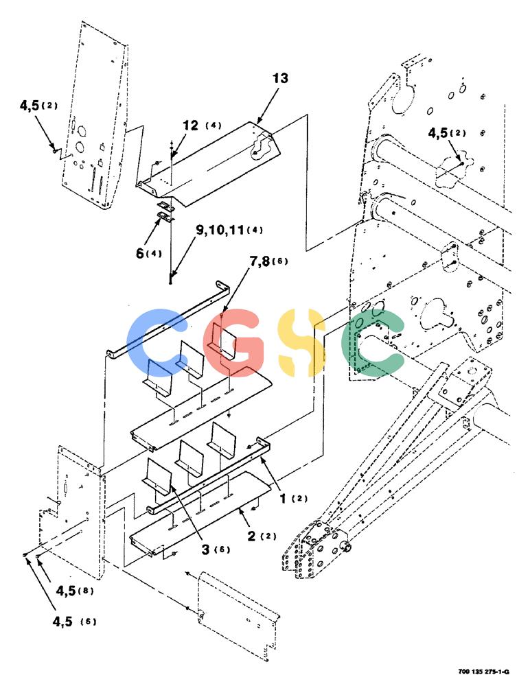 凯斯零件查询(RS551) - CASE IH ROUND BALER (1/99-12/00) (7-28) - TWINE BOX ASSEMBLY Case Agriculture