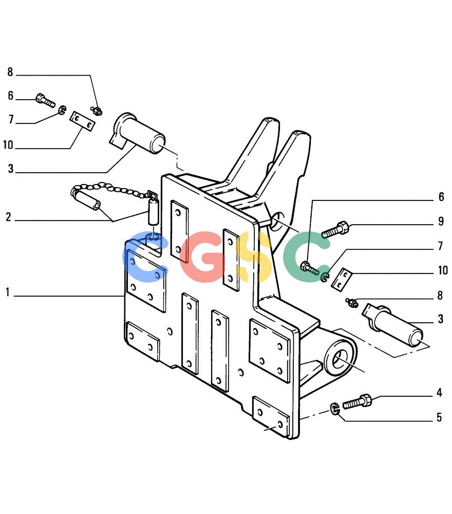 纽荷兰零件查询(FD255) - CRAWLER DOZER (N.A. VERSION) (7/95-) (9.522[01]) - RIPPER (PD) - OPTIONAL CODE 76026270 New Holland Constructuion