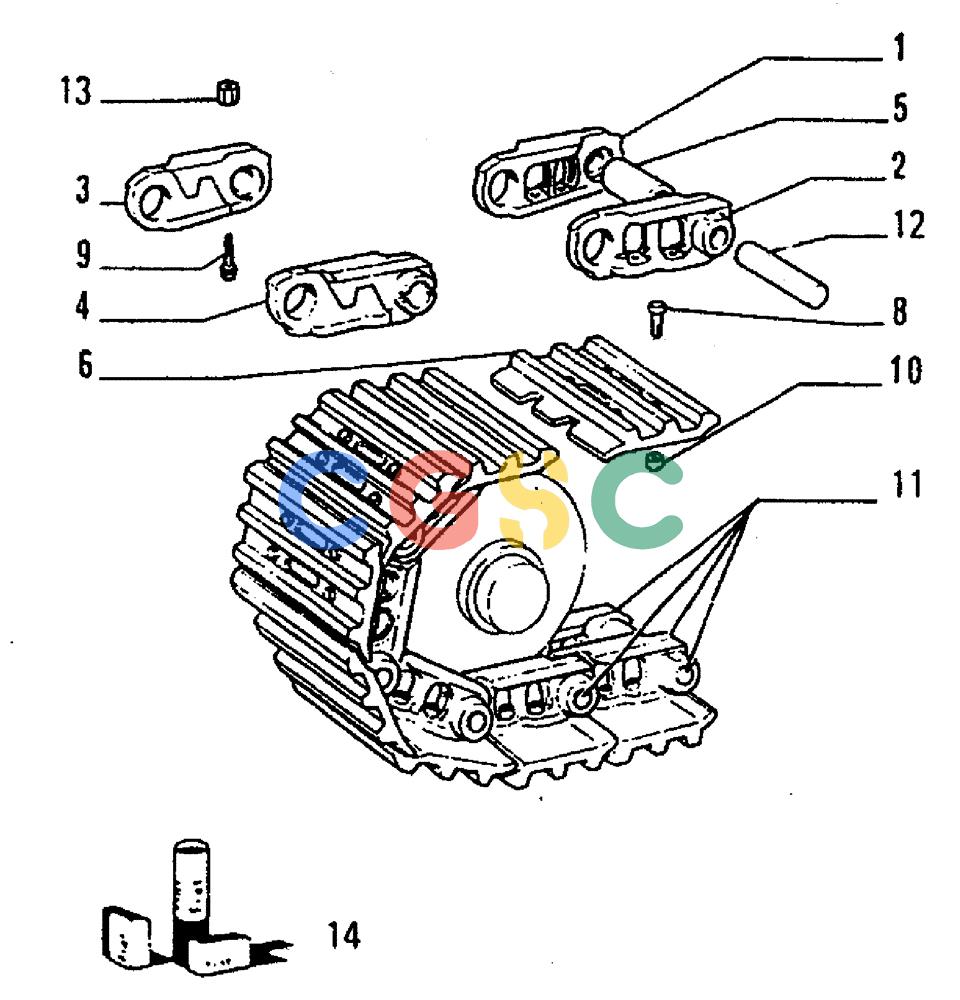 纽荷兰零件查询(FL5B) - CRAWLER LOADER (D3.40[001]) - TRACK New Holland Constructuion