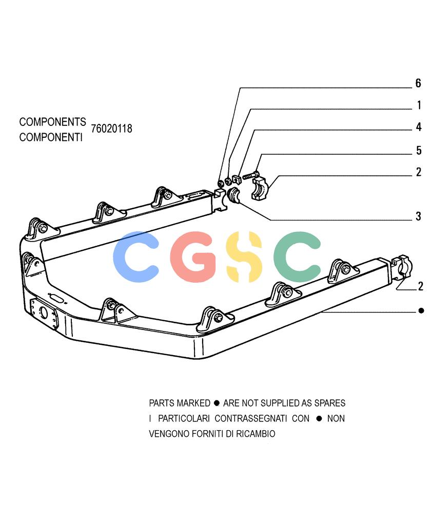 纽荷兰零件查询(FD255) - CRAWLER DOZER (N.A. VERSION) (7/95-) (9.477[04]) - C-FRAME - MECHANIC TILT - OPTIONAL CODE 76035530 New Holland Constructuion