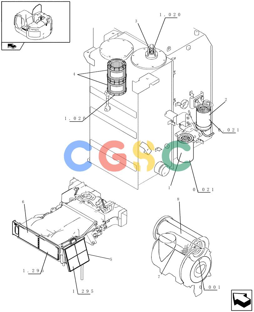 纽荷兰零件查询(E235BSR) - CRAWLER EXCAVATOR (5/07-) (0 - FILTERS[00]) - MAINTENANCE PARTS New Holland Constructuion