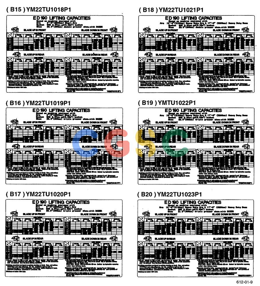神钢零件查询(ED190LC-6E) - BLADE RUNNER EXCAVATOR/DOZER BTW YL03U0136 - YL03U0292 (1/05-12/06) (06-002[07]) - NAME PLATE INSTALLATION (CAB) Kobelco