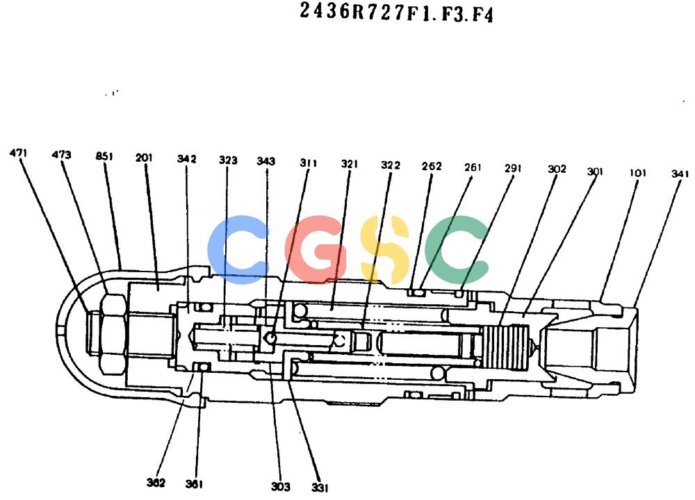 神钢零件查询(MD200BLC) - EXCAVATOR ASN YQ0565 (1/80-12/06) (11-007) - VALVE ASSY, RELIEF Kobelco