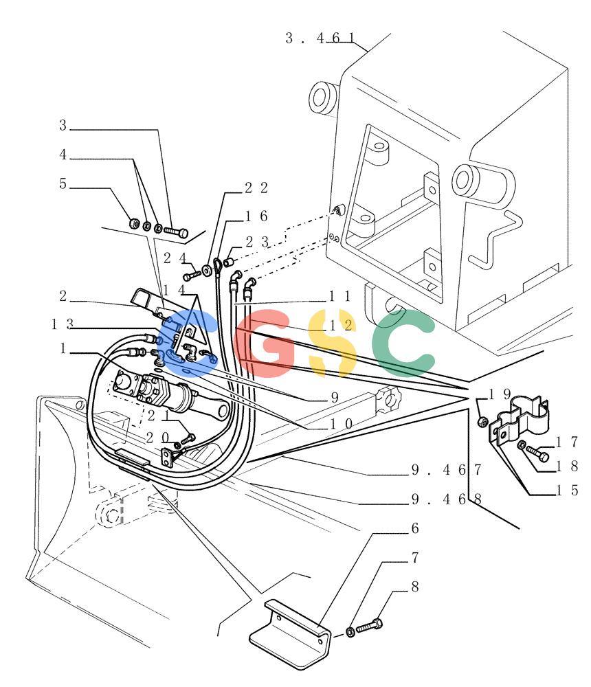 纽荷兰零件查询(DC180LGP) - CRAWLER DOZER (2/01-) (9.470[03]) - TILT CYLINDER - FRONT IMPLEMENT - VERSION (03) - OPTIONAL CODE 76071469 New Holland Constructuion