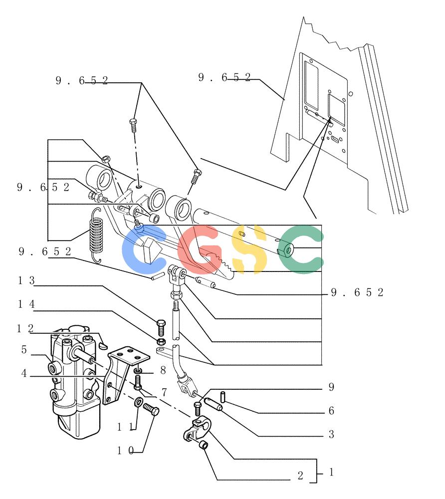 纽荷兰零件查询(DC180.B) - CRAWLER DOZER TIER 2 (3/03-) (2.304[01]) - BRAKE CONTROLS New Holland Constructuion