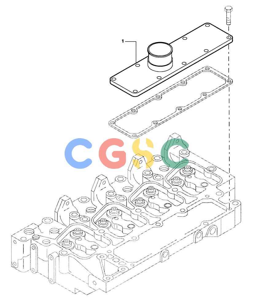 纽荷兰零件查询(DC70) - CRAWLER DOZER (N.A. VERSION) (4/99-) (0.071[03]) - INTAKE MANIFOLD DC70 New Holland Constructuion