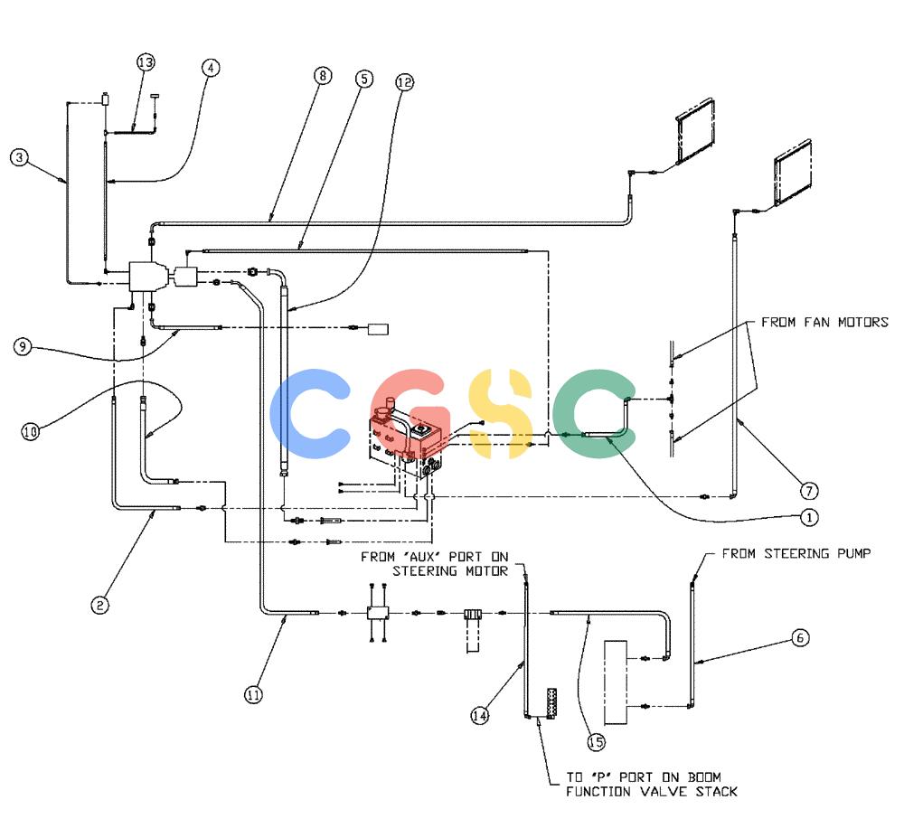 凯斯零件查询(437) - FLEX-AIR APPLICATOR (5/98-2/99) (06-009) - HOSE GROUP, FLEX, 4375, MID Case Agriculture