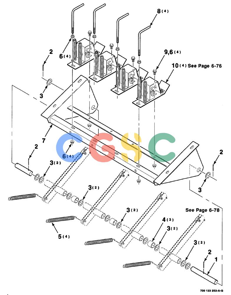 凯斯零件查询(8575) - CASE IH MID-SIZE RECTANGULAR BALER (NORTH AMERICA) (1/95-12/00) (06-072) - TENSIONER ASSEMBLY, S.N. CFH0113001 THRU CFH0117742 Case Agriculture